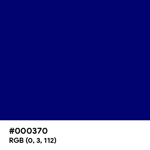Neon Dark Blue (Hex code: 000370) Thumbnail