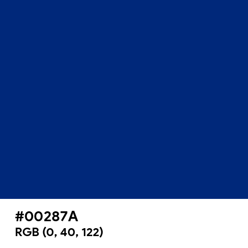 Hyundai Blue (Hex code: 00287A) Thumbnail