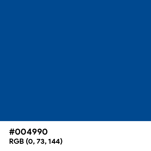 Lowe’s Blue (Hex code: 004990) Thumbnail