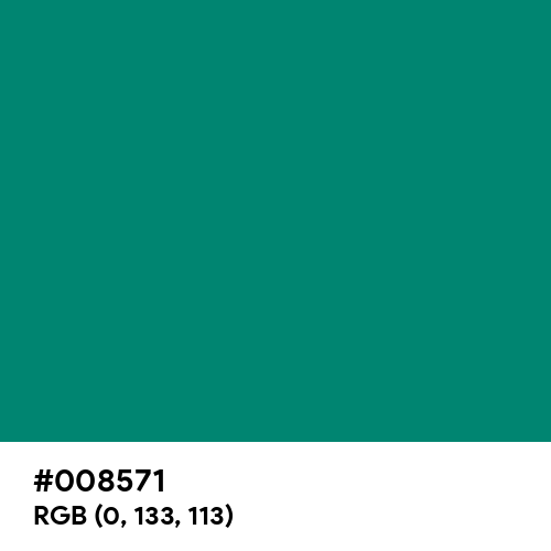 Christmas Green (RAL Design) (Hex code: 008571) Thumbnail