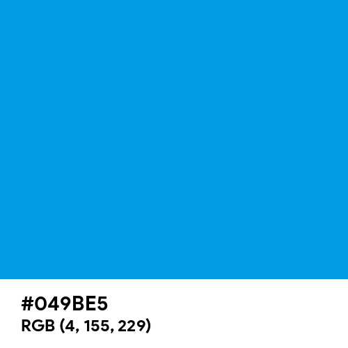 German Blue (Hex code: 049BE5) Thumbnail
