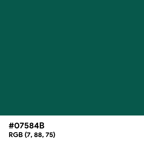 Pearl Opal Green (RAL) (Hex code: 07584B) Thumbnail