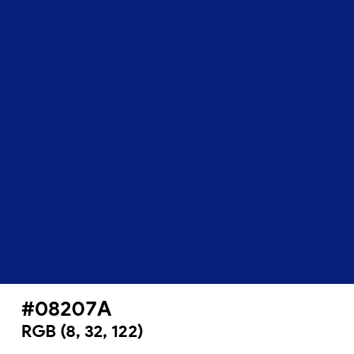 Catalina Blue (Hex code: 08207A) Thumbnail