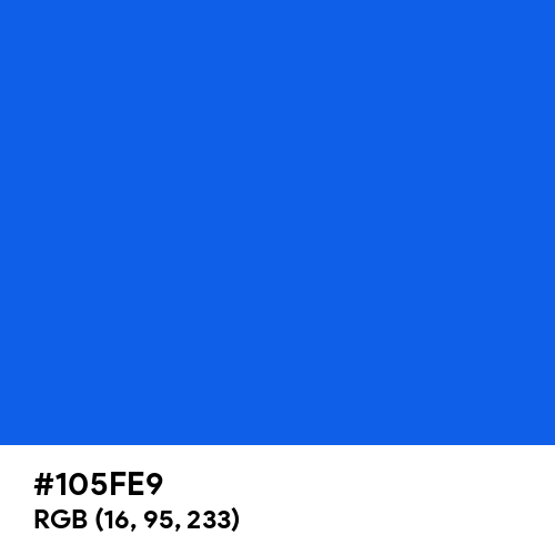 Brandeis Blue (Hex code: 105FE9) Thumbnail