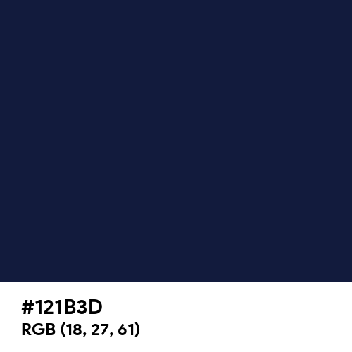 Yankees Blue (Hex code: 121B3D) Thumbnail