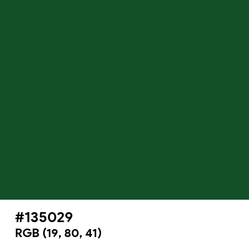 Luxury Green (Hex code: 135029) Thumbnail