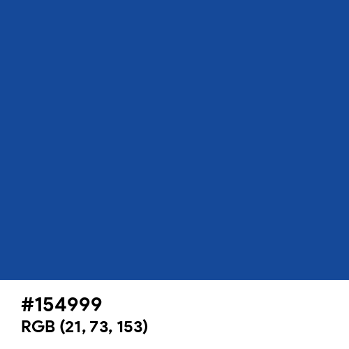 Yale Blue (Hex code: 154999) Thumbnail