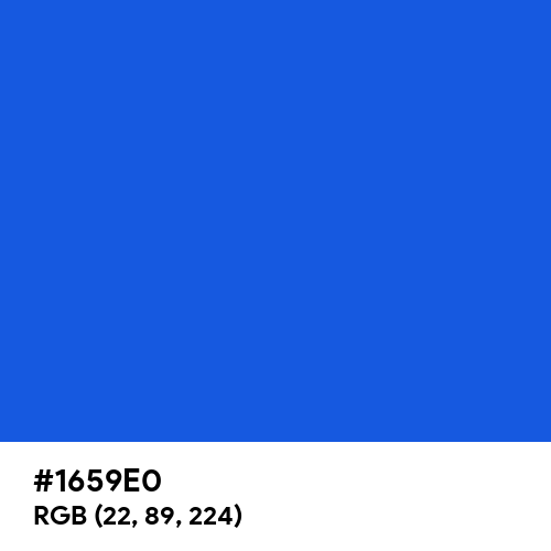 Simple Blue (Hex code: 1659E0) Thumbnail