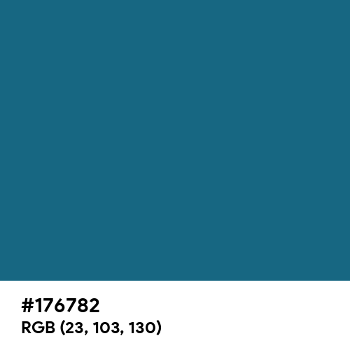 Blue Sapphire (Hex code: 176782) Thumbnail