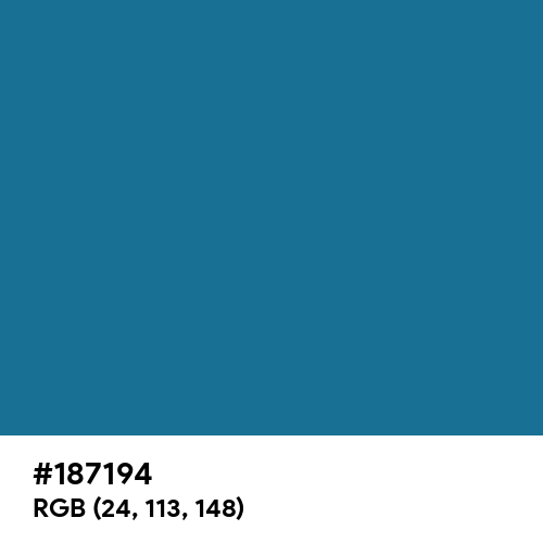 Mineral Blue (Hex code: 187194) Thumbnail
