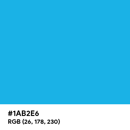 Battery Charged Blue (Hex code: 1AB2E6) Thumbnail