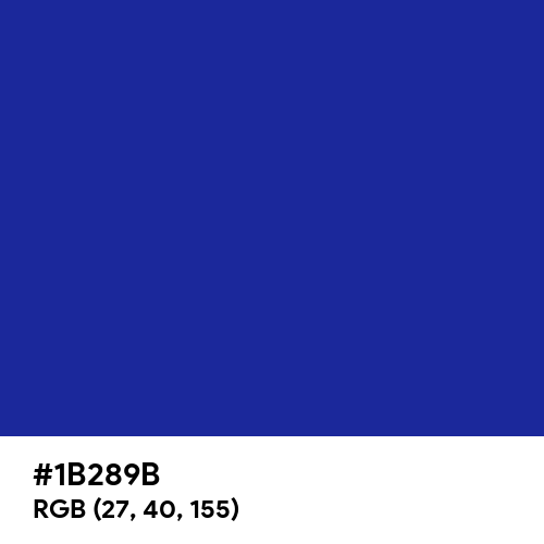Egyptian Blue (Hex code: 1B289B) Thumbnail
