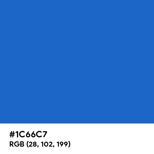 Celtic Blue (Hex code: 1C66C7) Thumbnail