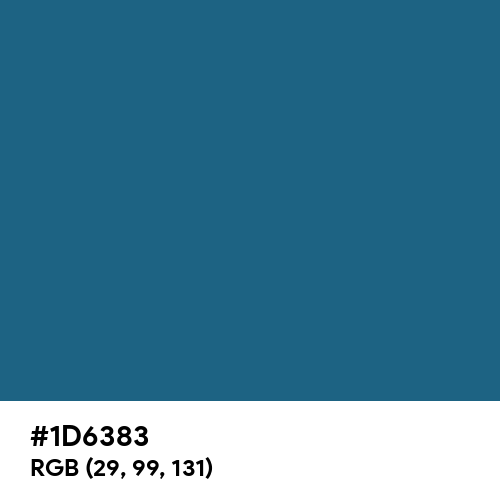 Linen Blue (Hex code: 1D6383) Thumbnail