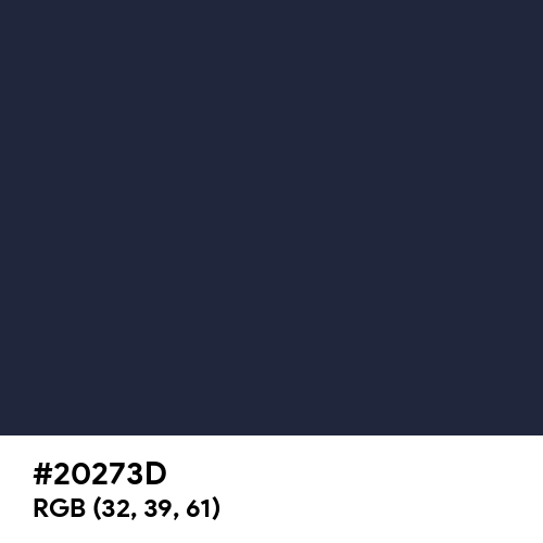 Yankees Blue (Hex code: 20273D) Thumbnail