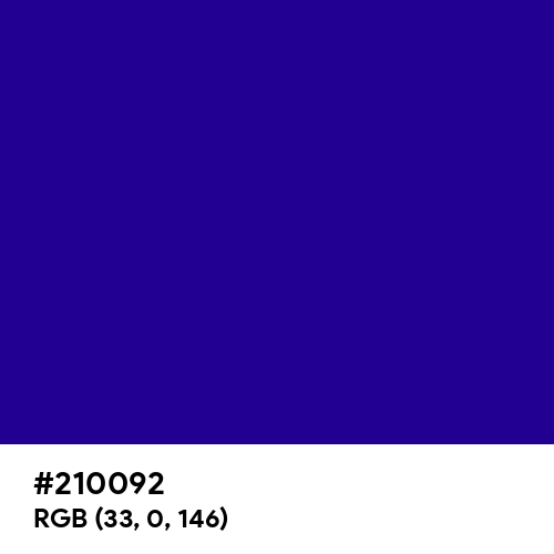Neon Blue (Hex code: 210092) Thumbnail