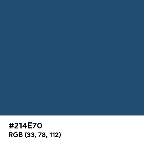 Metallic Blue (Hex code: 214E70) Thumbnail