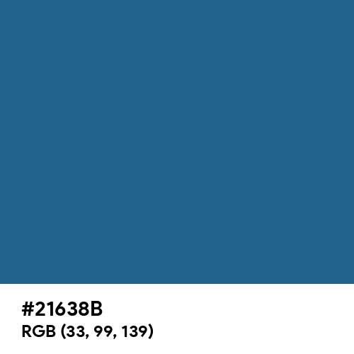Copenhagen Blue (Hex code: 21638B) Thumbnail
