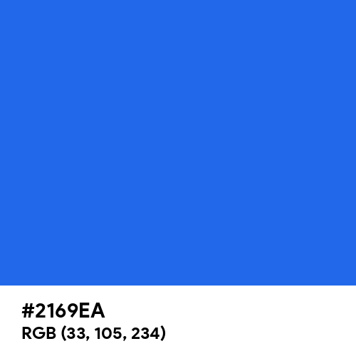 Blue (Crayola) (Hex code: 2169EA) Thumbnail