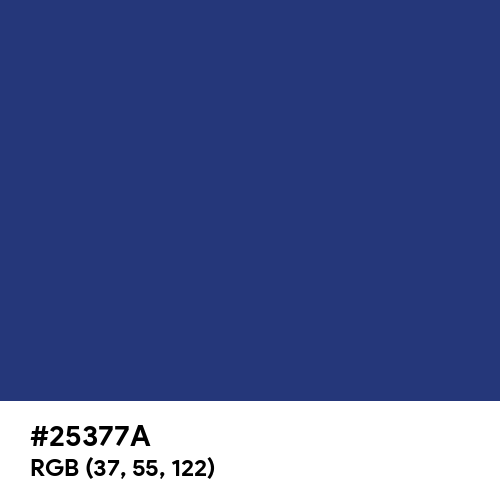 St. Patrick's Blue (Hex code: 25377A) Thumbnail