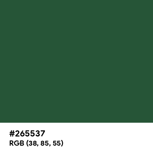 Classy Green (Hex code: 265537) Thumbnail