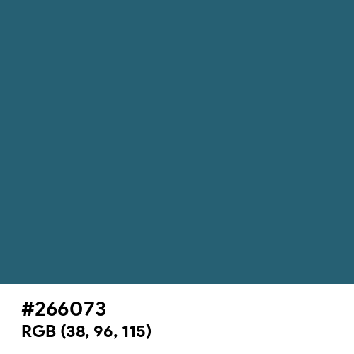 Metallic Blue (Hex code: 266073) Thumbnail