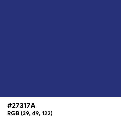 St. Patrick's Blue (Hex code: 27317A) Thumbnail
