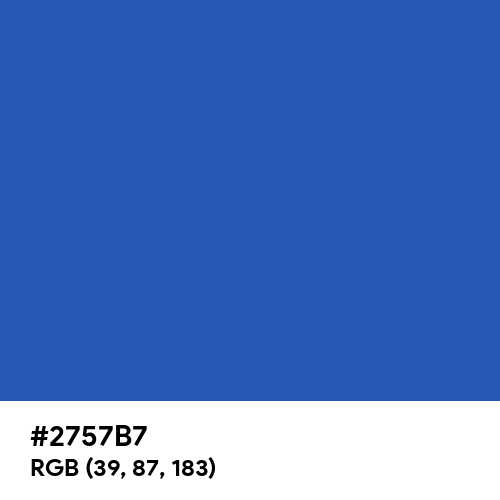 Cerulean Blue (Hex code: 2757B7) Thumbnail