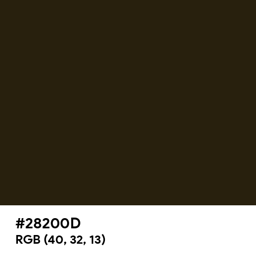 Zinnwaldite Brown (Hex code: 28200D) Thumbnail
