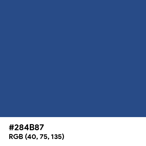 Camouflage Blue (Hex code: 284B87) Thumbnail