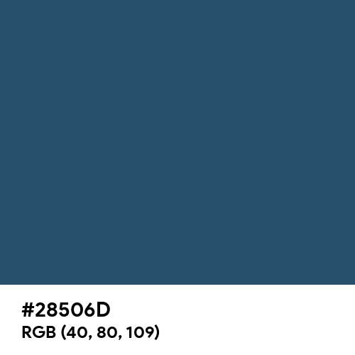 Police Blue (Hex code: 28506D) Thumbnail