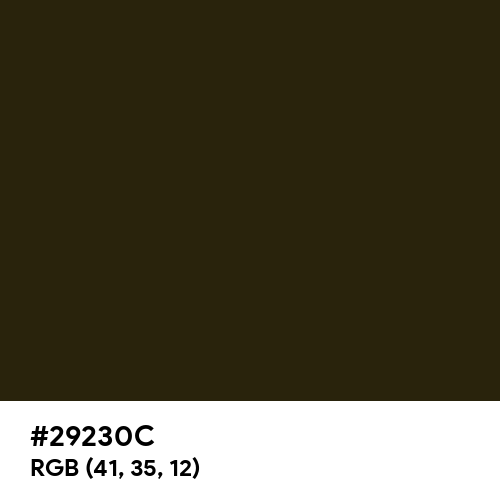 Zinnwaldite Brown (Hex code: 29230C) Thumbnail