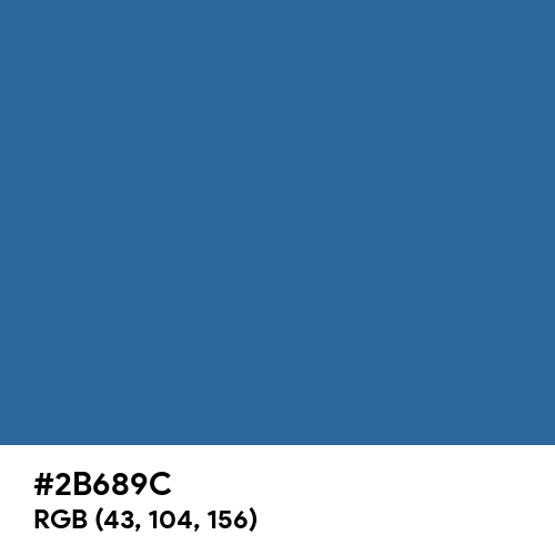 Forest Blue (Hex code: 2B689C) Thumbnail