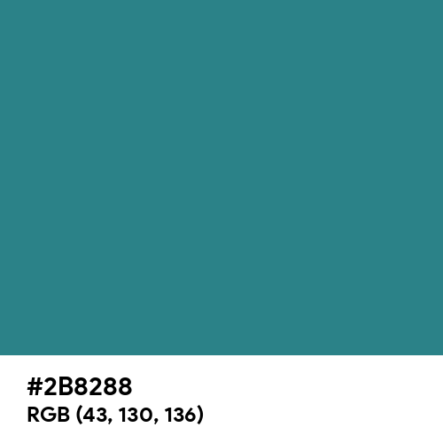 Cranach Blue (Hex code: 2B8288) Thumbnail