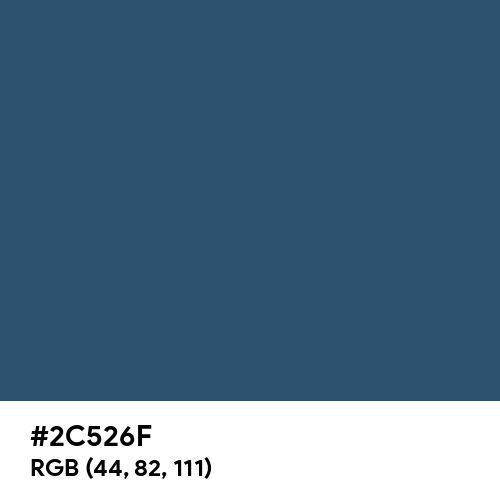 Police Blue (Hex code: 2C526F) Thumbnail