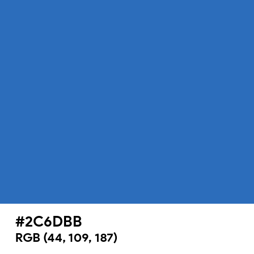 Celtic Blue (Hex code: 2C6DBB) Thumbnail