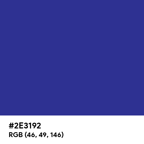 Blue CMYK (Hex code: 2E3192) Thumbnail