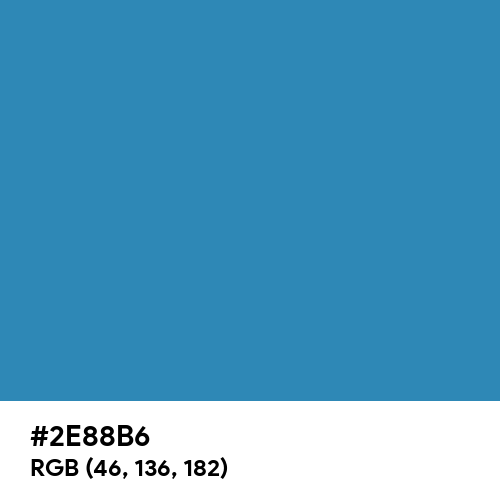 Light Blue (RAL) (Hex code: 2E88B6) Thumbnail
