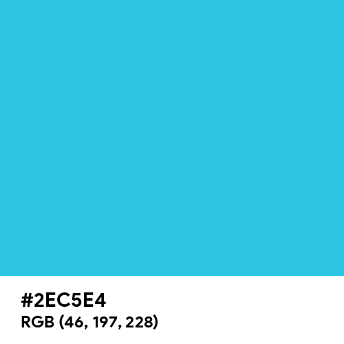 Picton Blue (Hex code: 2EC5E4) Thumbnail