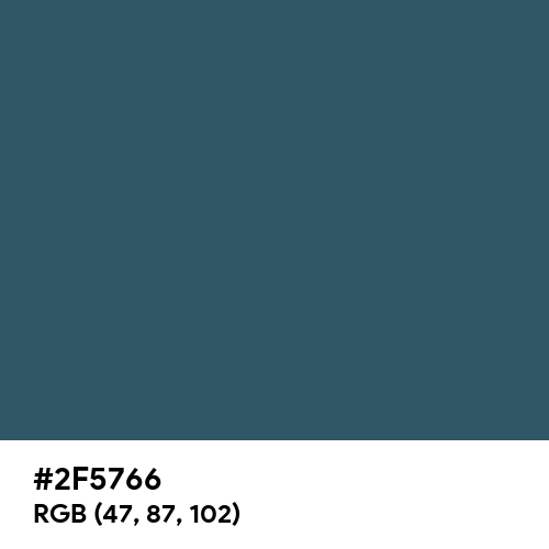 Police Blue (Hex code: 2F5766) Thumbnail