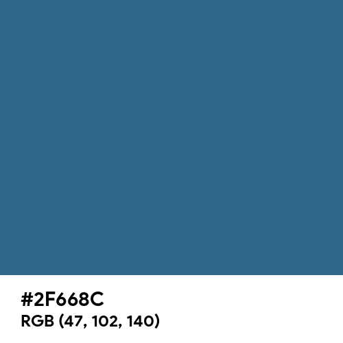 Different Blue (Hex code: 2F668C) Thumbnail