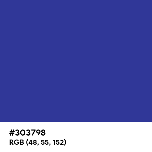 Blue (Pigment) (Hex code: 303798) Thumbnail