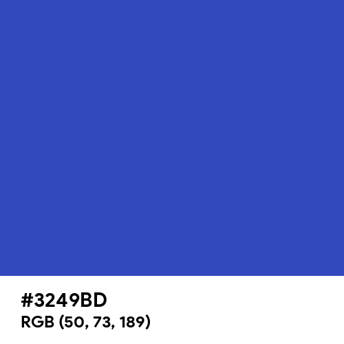 Violet-Blue (Hex code: 3249BD) Thumbnail