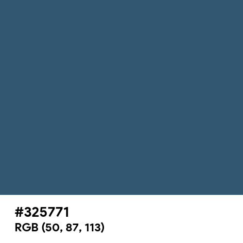 Metallic Blue (Hex code: 325771) Thumbnail