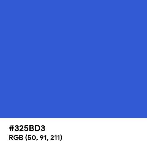 Celtic Blue (Hex code: 325BD3) Thumbnail