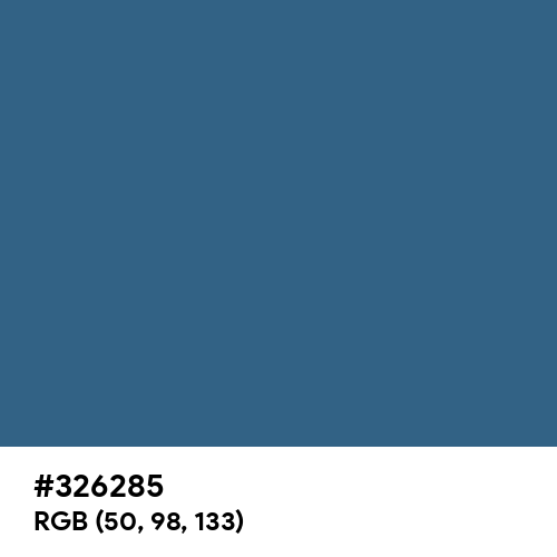 Enamel Blue (Hex code: 326285) Thumbnail