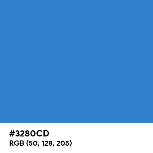 Cyan-Blue Azure (Hex code: 3280CD) Thumbnail