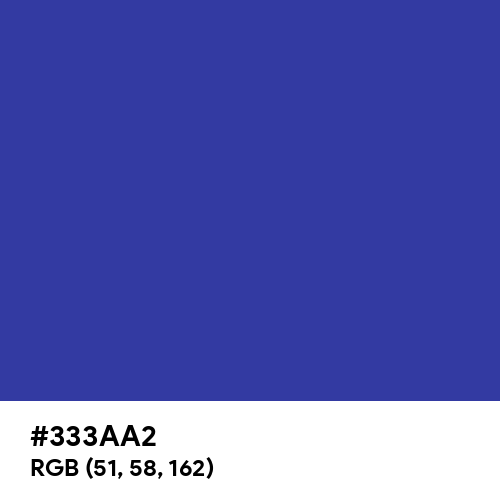 Blue (Pigment) (Hex code: 333AA2) Thumbnail