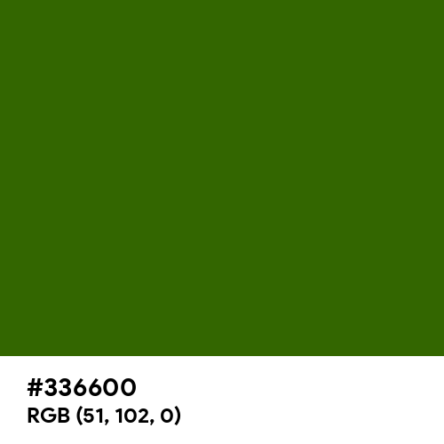 Metallic Green (Hex code: 336600) Thumbnail