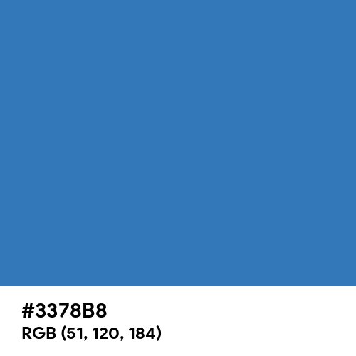 Steel Blue (Hex code: 3378B8) Thumbnail